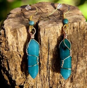 Turquoise Drop Earrings | Handmade | Elegant